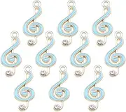 SEWACC Music Note Pendant DIY Craft Charms Decorative Small Charms for Jewelry Making Bracelet