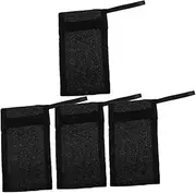 Ipetboom Bathing Soap Pouches Set 4pcs Exfoliating Mesh Bags for Bar Soap Family Size Easy to Hang for Travel