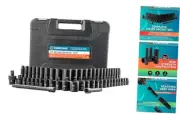 3/8" Impact Socket Set, 52 Piece, Standard SAE (1/4"-3/4") & Metric (6-22mm)