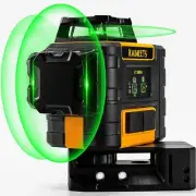 KAIWEETS Self Leveling Laser Level 3 X 360, Construction 3D laser level for P...
