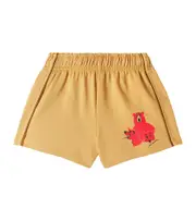 [Mini Rodini] Mini Rodini Printed cotton running shorts Y 6/7 beige