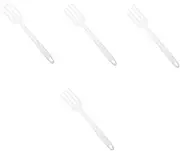Cabilock 4pcs Large Silicone Fork Heat Resistant Kitchen Cooking Fork Salad Mixing Dinner Spaghetti Home Cooking Practical Gadget