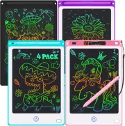4 Pack LCD Writing Tablet, 8.5 Inch Colorful Doodle Board Drawing Tablet for Kid