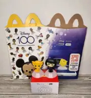 2023 Disney 100 McDonald's Simba & Edna Mode Box#08 With Happy Meal Box