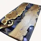 Dining room table, epoxy table, epoxy resin table, river resin table Acacia Wood