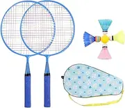 Lunaobrik Badminton Rackets Set | Outdoor & Garden Badminton Rackets with Bag,Racket with Comfortable Grip for Family Activities and Fun Games