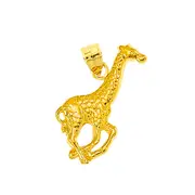 14K Gold 28MM Giraffe Pendant