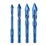 Tile Masonry Drill Bits Set Offset Drill Bit 6/8/10/12mm Accurate Drilling Tiles