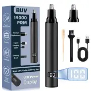 Ear & Nose Hair Trimmer with LED Display for Men and Women - 2024 Professiona...
