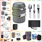 Portable Outdoor Tableware Camping Quality Cookware Hiking Cooking Set Pot Kits