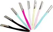 Mikinona 10pcs Eyebrow Remover Portable Eyebrow Trimmer Mini Makeup Tool Kit Stainless Steel Eyebrow Shaper Eyebrow Razor