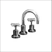 Sabine Basin Three-Piece Set Chrome Solid Brass