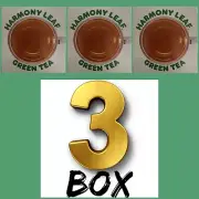 3 Boxes Dunkin Harmony Leaf Green Tea. 45 Tea Bags. NW 1.9oz EA.