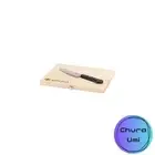 Snow Peak Cutting Board and Knife Set Chopping Block Foldable Natural Birch