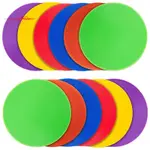 12PCS COLORED SPOT MARKER NON-SLIP AGILITY MARKERS FLAT CONE