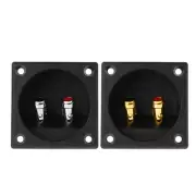 Wire Spring Terminal Cup Square Speaker 2 Positions for DIY Home Car Stereo