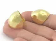 Hammered dome Statement Adjustable Ring Raw brass (6 - 7US inner size) 3005