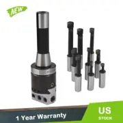 9 Pcs 1/2" Carbide Boring Bar and 2" Boring Head With R8 Shank Set