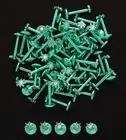 1 16g NEON GREEN TITANIUM MARIJUANA Pot Leaf CZ GEM Internal Monroes Labret Ring