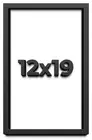 12x19 Shadow Box Frame Black | 2 Inches Deep Real Wood Contemporary Shadowbox Di