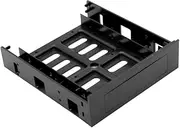 Housoutil 2-in- Bay Adapter: HDD Ssd Bracket Kit 5.25 Inch to 2.5/3.5 Inch Mounting