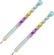 DRESSOOS 2pcs Single Headed Dotting Pen Dotting Tools Embossing Tool Rhinestone Picker Pencil Rhinestones Picker Diamond Dotting Tool Diamond Picture Dotting Pen Rhinestone Tool Pen Tool