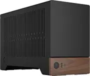 Fractal Design Terra Graphite - Wood Walnut Front Panel - Small Form Factor - mITX Gaming case – PCIe 4.0 Riser Cable – USB Type-C - Anodized Aluminum Panels