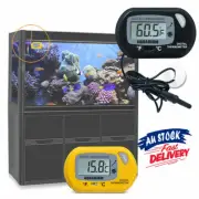 Reptile Aquarium Digital Thermometer Marine Fish Tank LCD Terrarium Frog Gauge