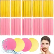 120 Pcs Facial Sponge Compressed,Face Cleansing Sponge Makeup Removal Sponge Pad
