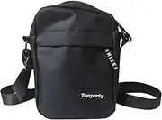 [Generic] Small Crossbody Bags Purses, Nylon Shoulder Bag for Women, Men Messenger Bags Travel Phone Wallet Purse Tiny Handbag with Multi Zipper Pockets