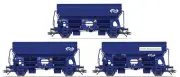 Marklin 46305 HO 3-Rail Dutch State Railways NS Type TDS Hopper Car Set (3)