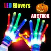 Flash House LED Gloves Flashing Finger Light Up Rave Doof Glow In the Dark FZ