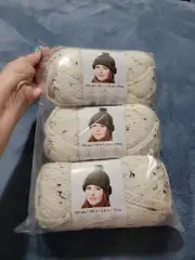 3 Pack Premier Yarns Serenity Chunky Tweed Yarn-Cream -DN900-17