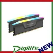 Corsair Vengeance RGB 64GB (2x32GB) DDR5 5600MHz AMD Ready Memory - Cool Grey