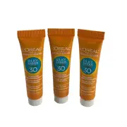 3 PACK L'Oreal Advanced Suncare Silky Sheer Lotion SPF30 0.5fl oz NWOB