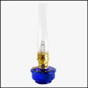 ALADDIN LAMP COBALT BLUE GENIE III WITH BRASS HARDWARE - NEW