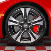 17x7 Wheel for 2013-2016 Elantra – Machined w/Charcoal 5-Spoke Replacement Rim (for: Hyundai)