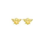 9ct Gold Bumble Bee Stud Earrings