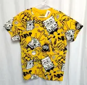 Nickelodeon Sponge Bob Square Pants Shirt Mens Extra Large Yellow