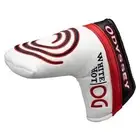 New Odyssey White Hot OG White/Black/Red Leather Blade Putter Headcover