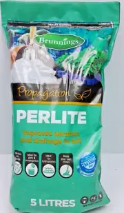 Brunnings Perlite 5L Drainage Propagation Hydroponics Aeration Propagation
