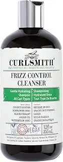 CURLSMITH - Frizz Control Cleanser, Gentle Hydrating Hair Shampoo, for All Curl Types, Long Lasting Frizz Control, Vegan, 355ml/12 fl oz