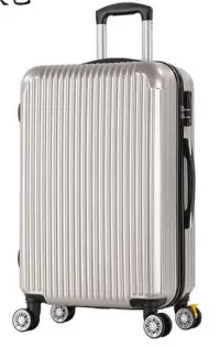 在飛比找友和YOHO優惠-經典款直條行李箱20吋(銀灰色鏡面款）旅行箱#DADADI