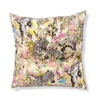$170 D.V. Kap Home Beige Jurassica Potpourri Square Cushion Couch Pillow 24"sq