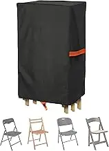 Aaaspark Waterproof Polyester Storage Bag for Plastic, Resin, and Wood Folding Chairs Oxford Cloth Chair Cover Chairs Storage Bag - 1 Pack