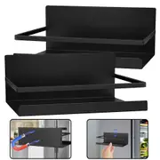 Storage Rack With Strong Magnet Hanging Shelf No Drilling For Kitchen Laundry (2PCS)