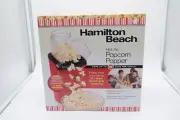 NEW SEALED Hamilton Beach Hot Air Popcorn Popper (Red) Sealed 73400 Pops 18 cups
