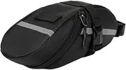 kowaku Bicycle Saddle Storage Bag with Zipper for Under Seat Use, Black