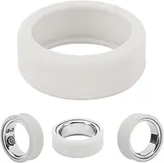 Silicone Ring Protector Compatible with All Smart Rings on The Market, Skin Friendly Scratch Elastic Silicone Ring Cover Case for Working Out, Easy to Clean (S)