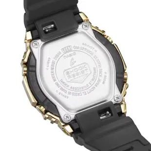 【CASIO 卡西歐】G-SHOCK 黑金時尚 高貴奢華 金屬錶殼 八角形錶殼 GM-S2100GB-1A